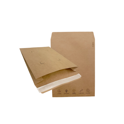 Kraft Paper Mail Bag (Side Gusset) | SR Mailing