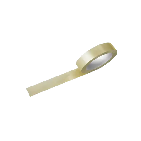 Roll of 24mm Clear Tape on white background