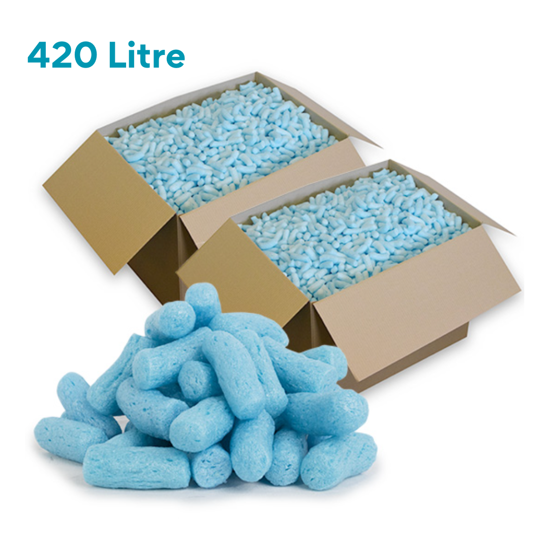 Compostable Blue Packing Peanuts 420L