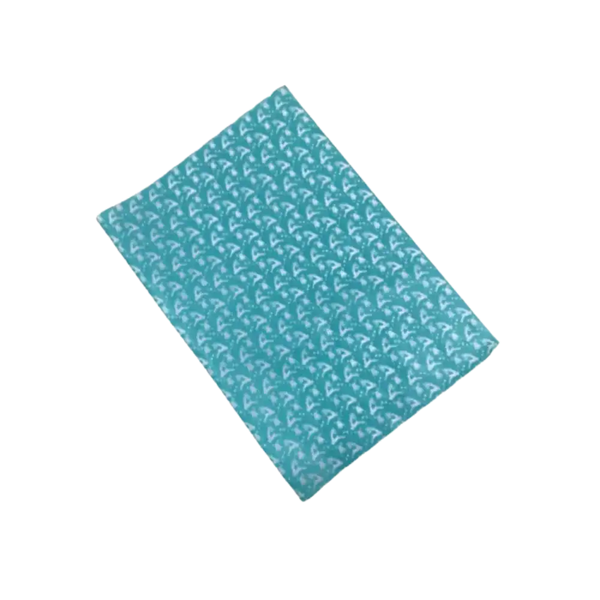 Elk green tissue paper flat