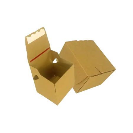 Open CLA crash lock cardboard box floating