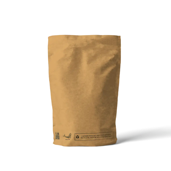 SR Kraft Mailing bag bottom gusset mockup