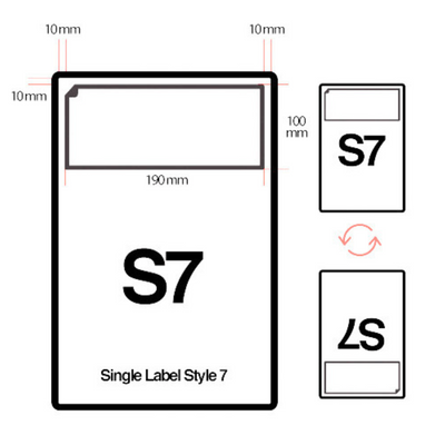(SRL7) Single Integrated Label