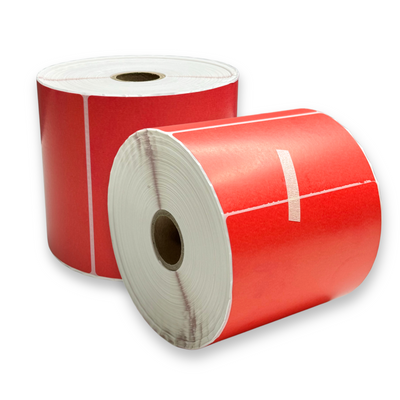 double red thermal label