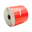 lying down red thermal label