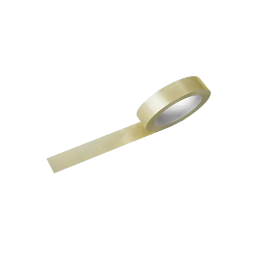 Roll of 24mm Clear Tape on white background