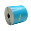 lying down blue thermal label