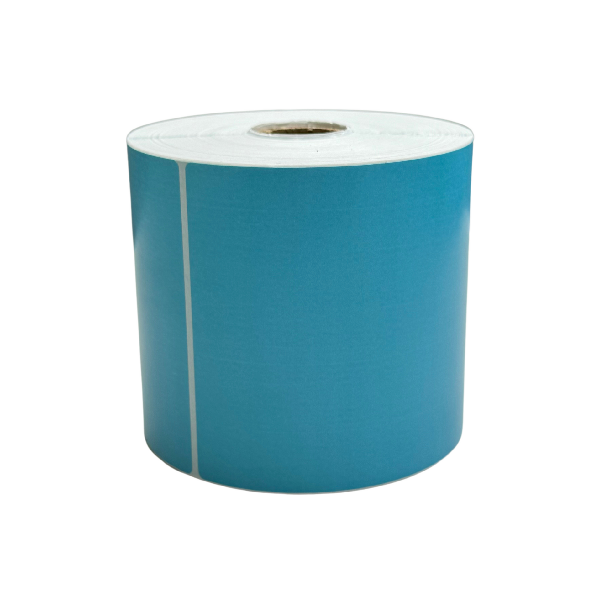lying up blue thermal label