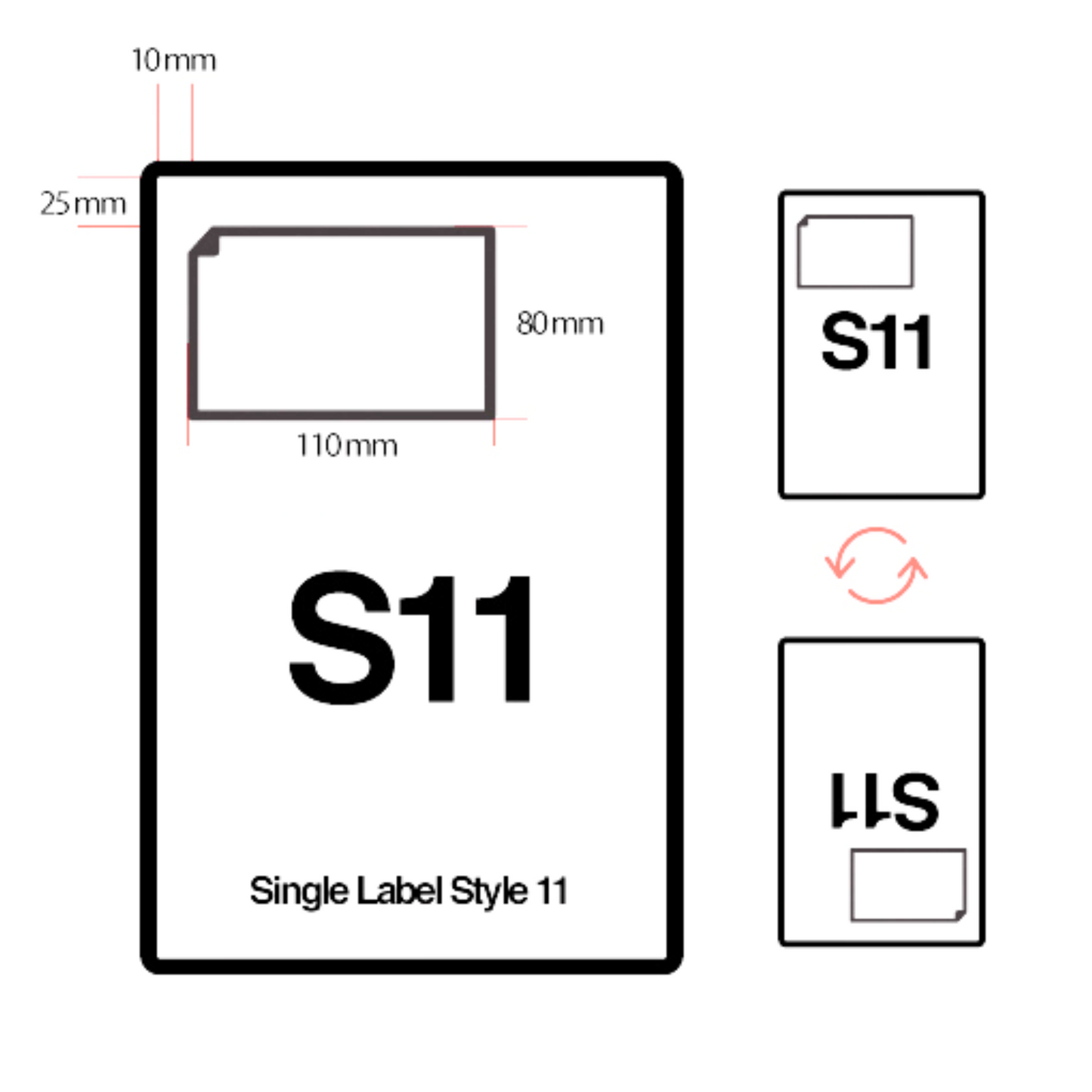 (SRL11) Single Integrated Label