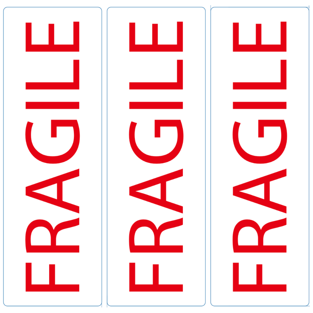 'FRAGILE' Label (152x50mm)
