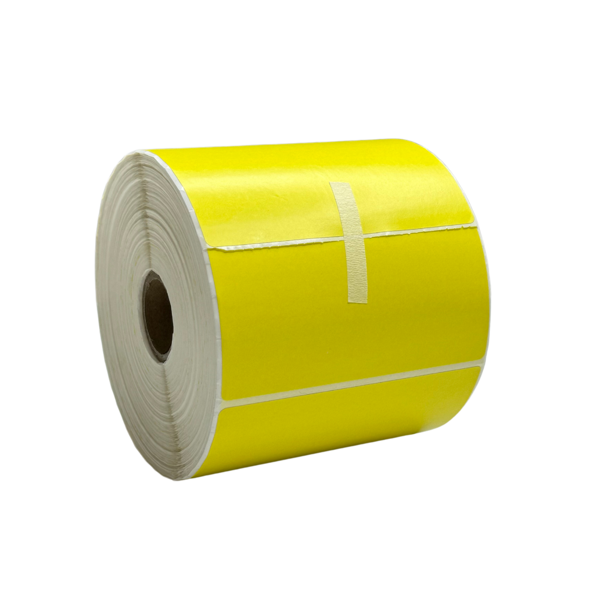 lying down yellow thermal label