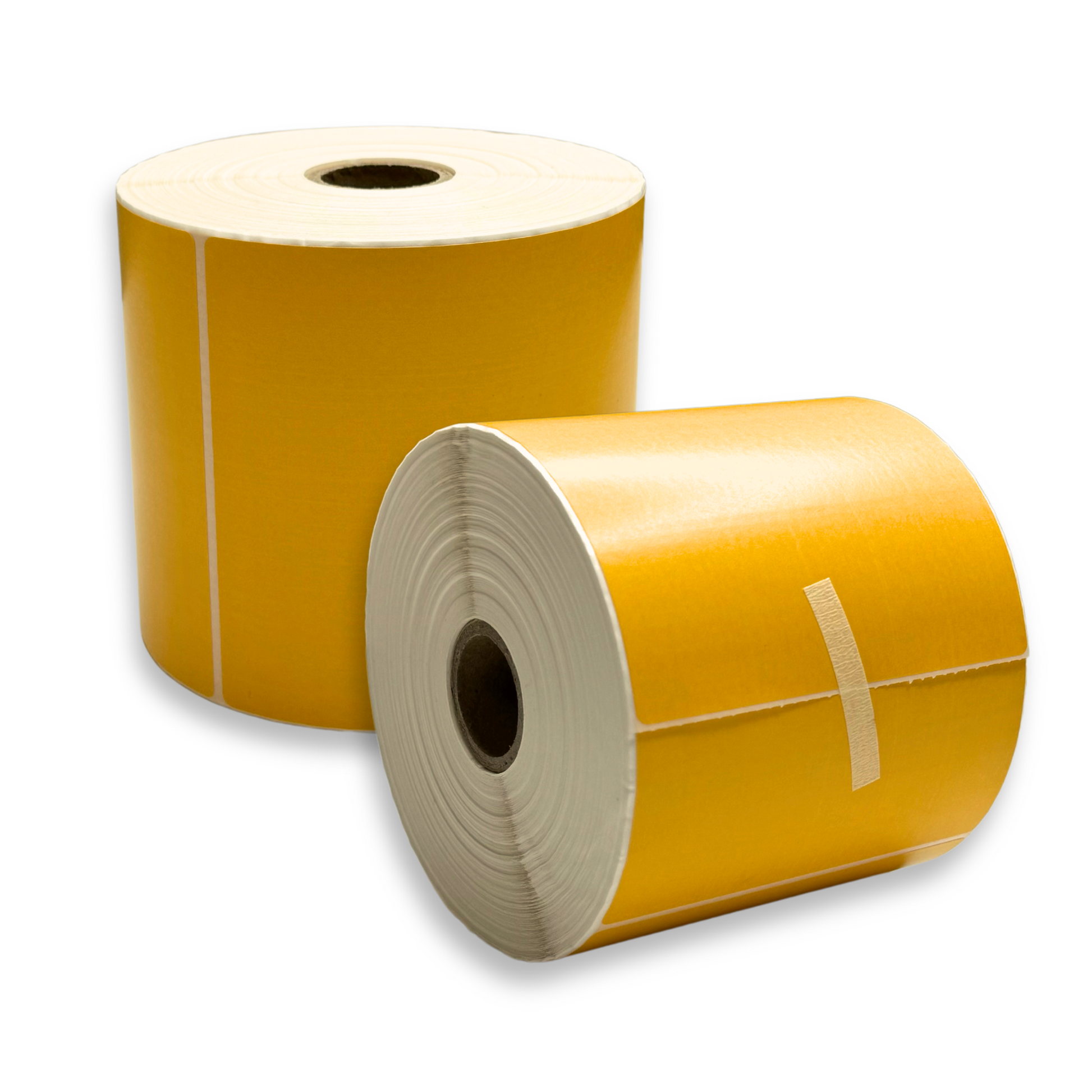 double orange thermal label