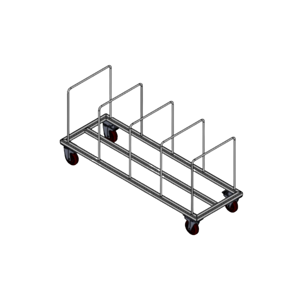 Flat Carton Cart 1200 x 400 mm