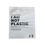Front of compostable white compostable recycled mailing bag