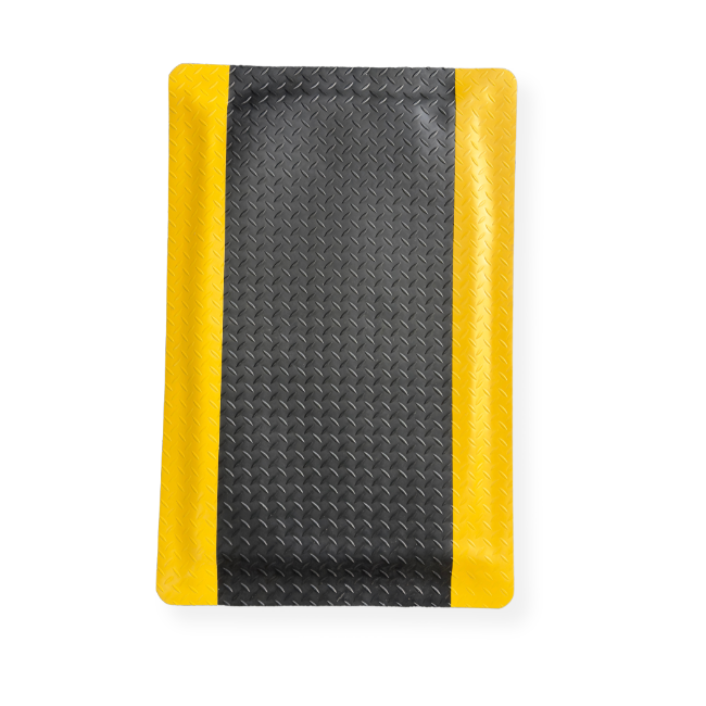 Black and Yellow Anti-Slip Floor Mat