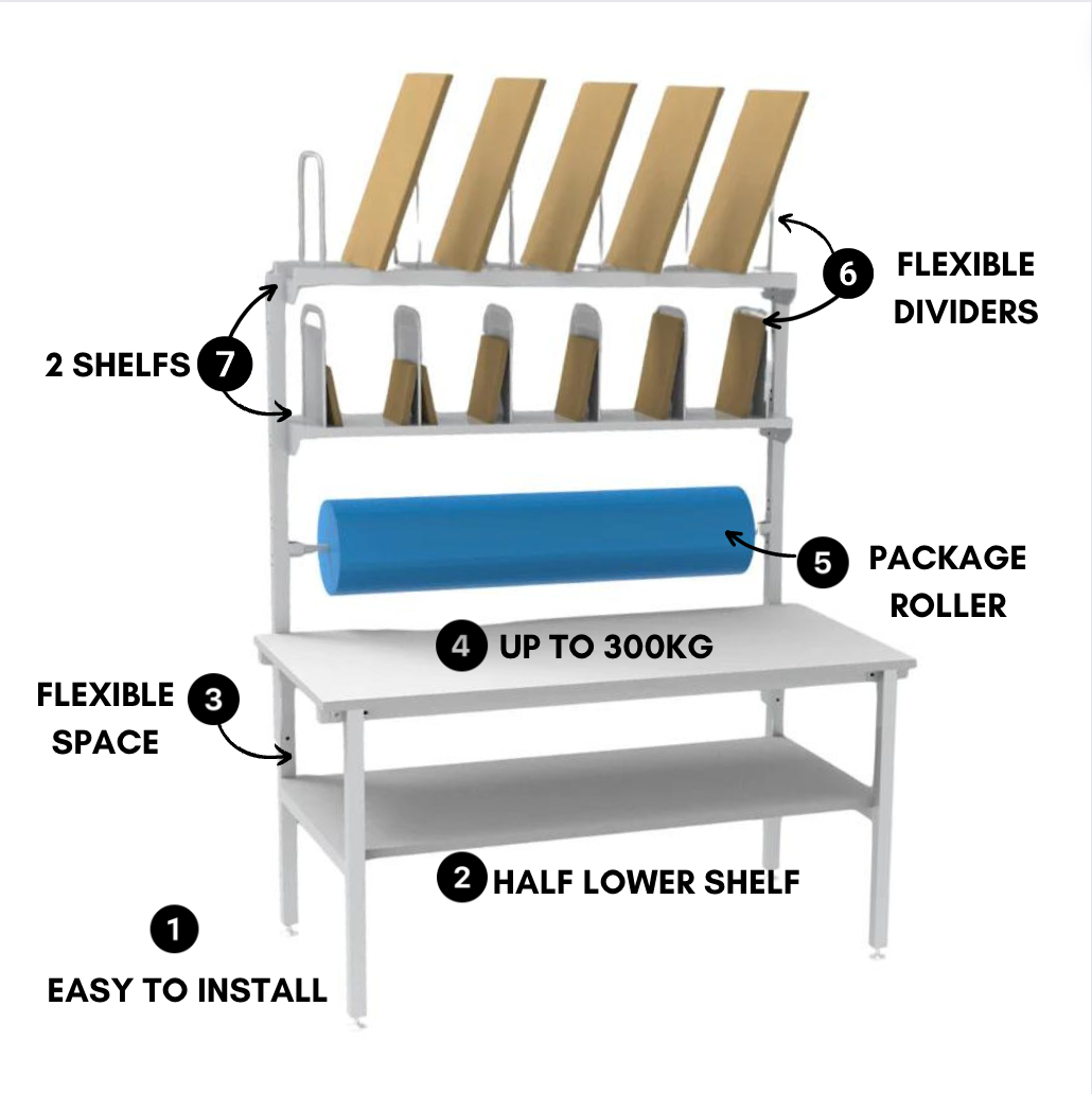 Heavy Duty Packing Table up to 300kg