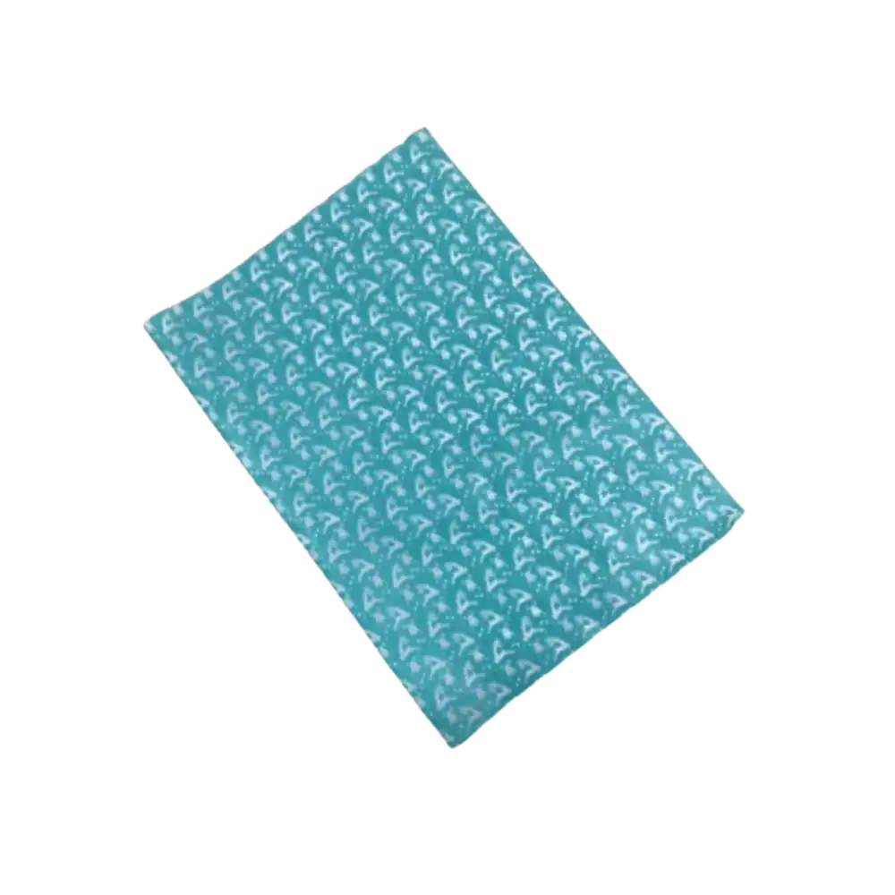 Elk green tissue paper flat