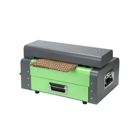 Cardboard shredder at angle