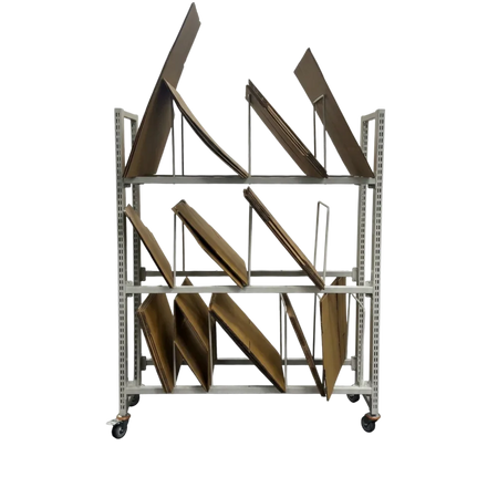 Cardboard holder trolley for e-commerce businesses