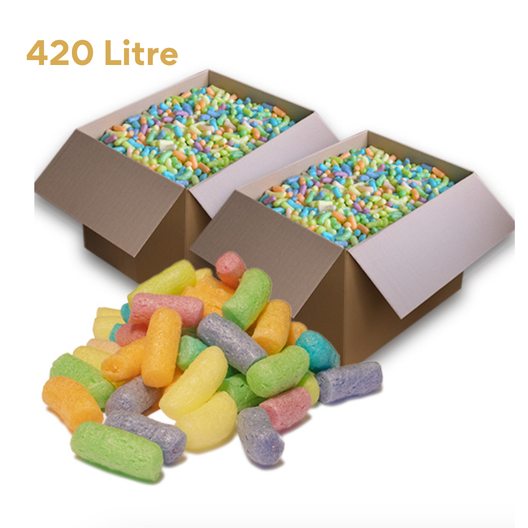Compostable Colour Packing Peanuts 420L