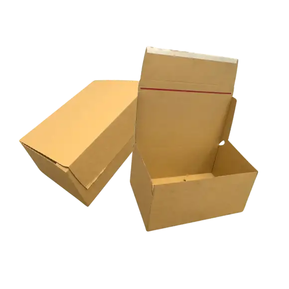 Open CLH crash lock cardboard box floating