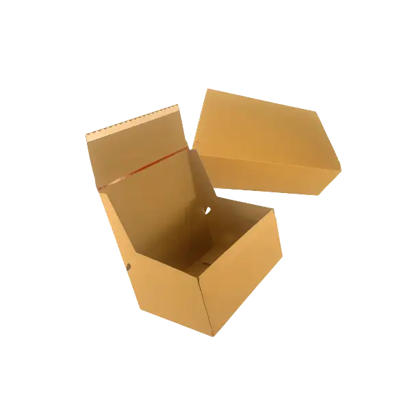 Open CLJ crash lock cardboard box floating