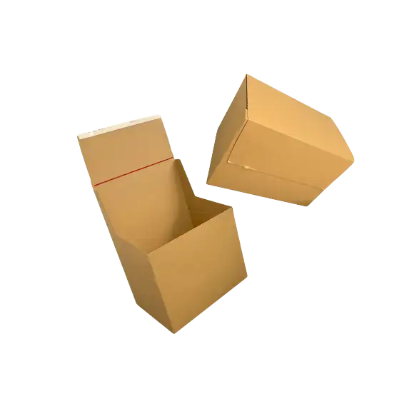 Open CLK crash lock cardboard box floating