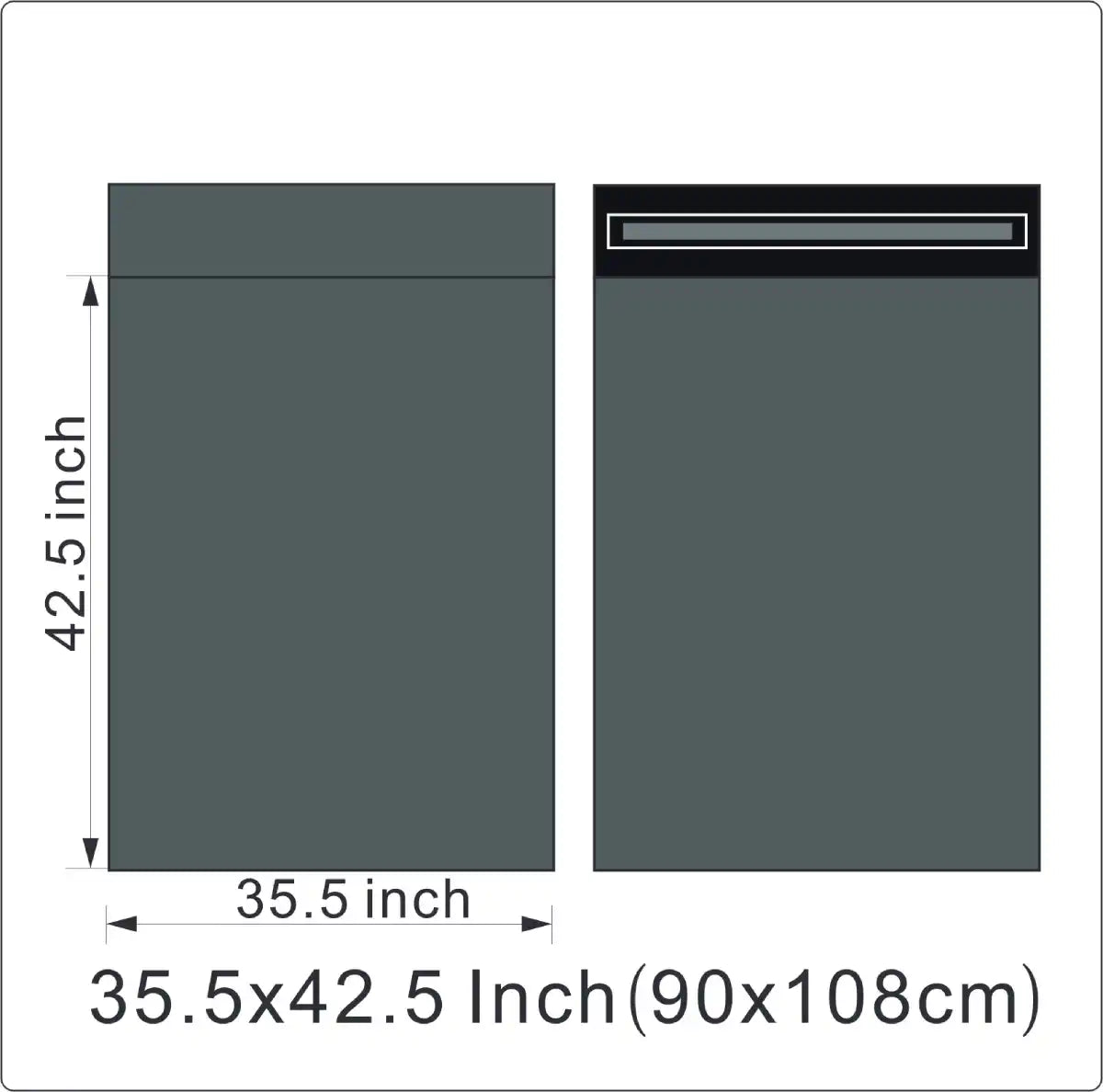 Design of SR Mailing's recycled grey mailing bag 35.5 x 42.5