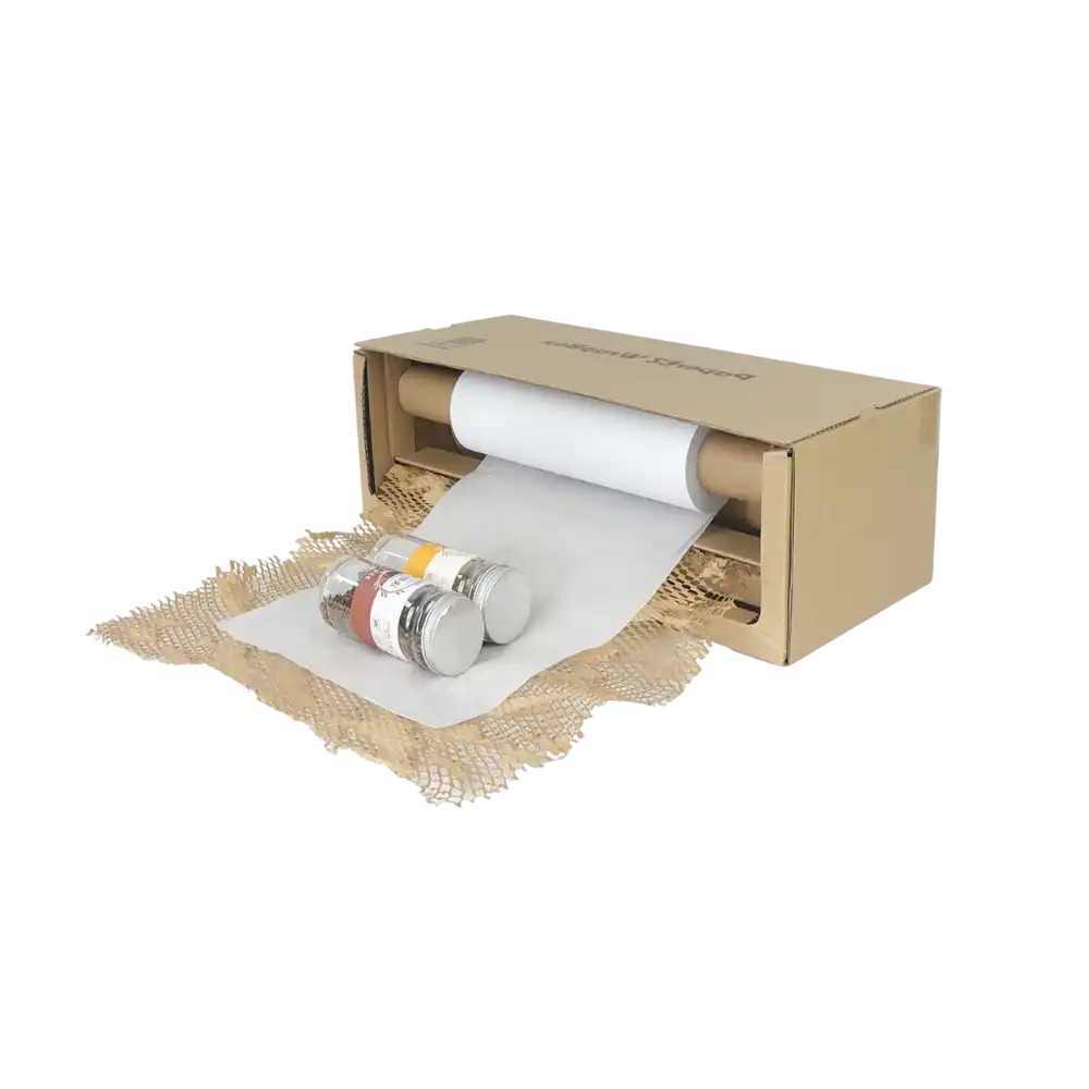 Kraft paper honeycomb wrap box in packing use