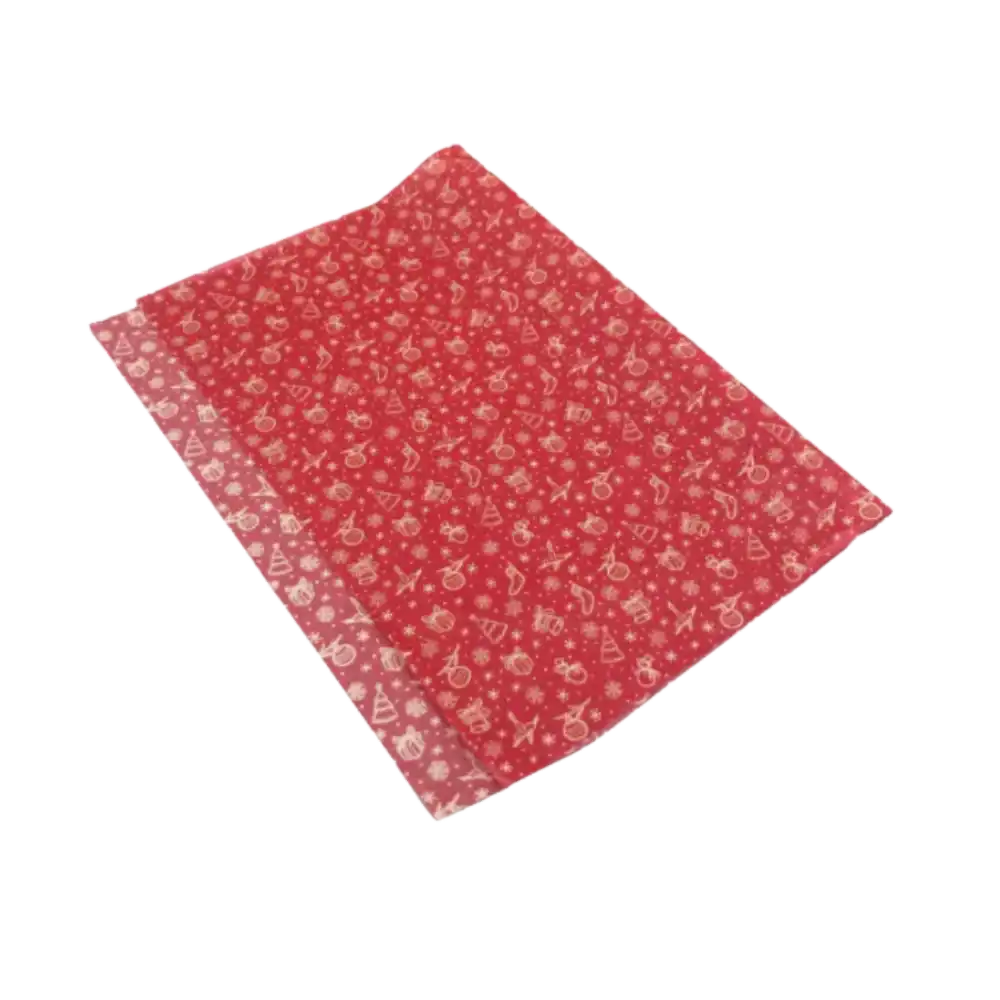 Red Christmas tissue paper