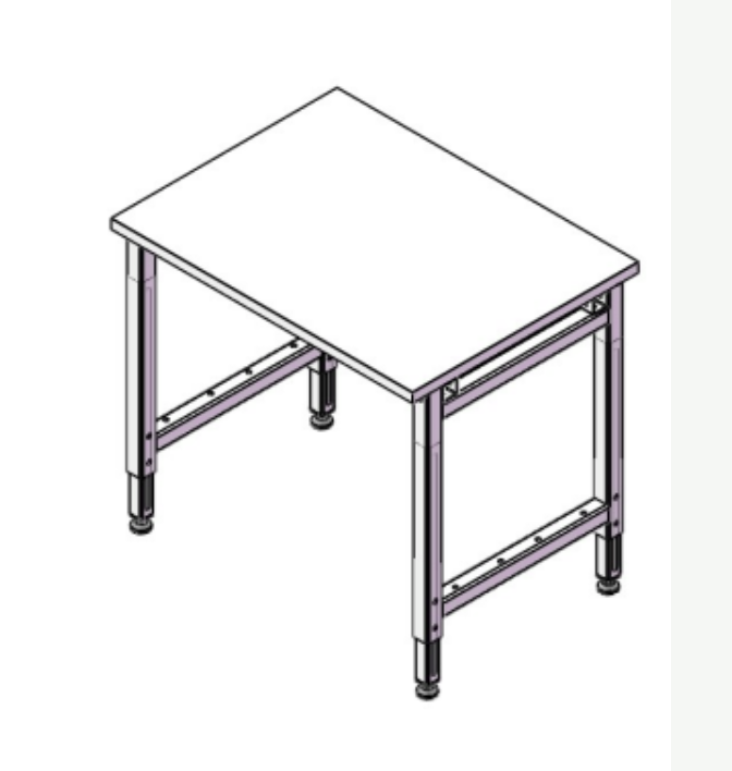 Flat Side Table 800 x 600 mm