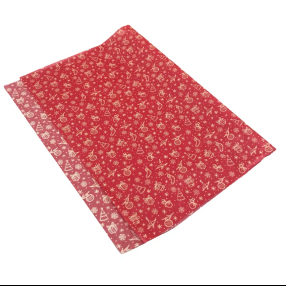 Xmas red tissue paper