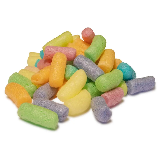 multicoloured packing peanuts image