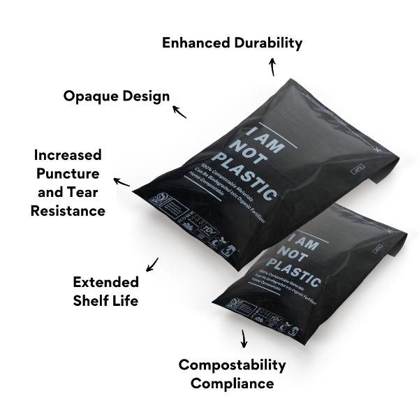 Black packaging outlet bags
