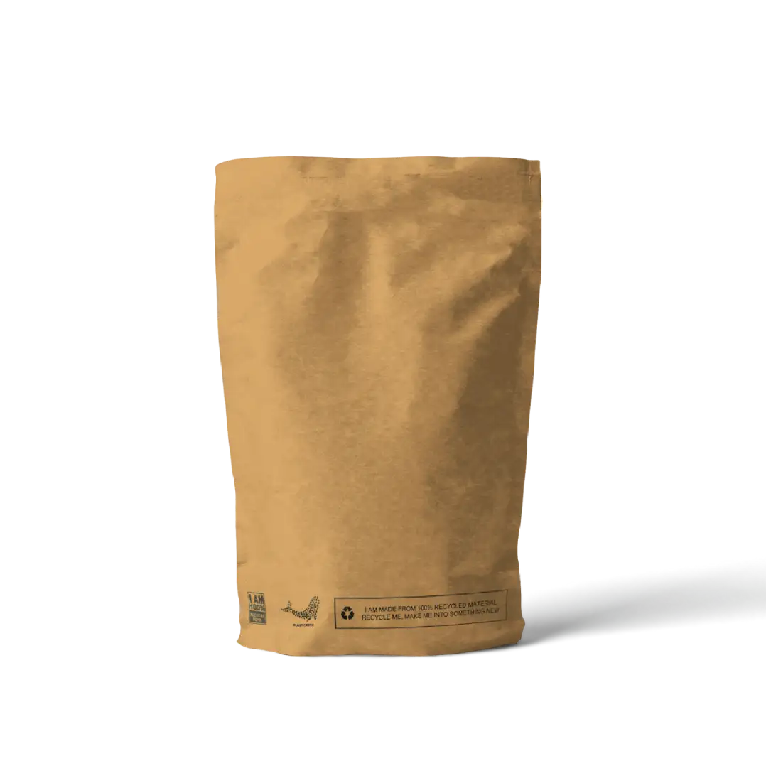 SR Kraft Mailing bag bottom gusset mockup