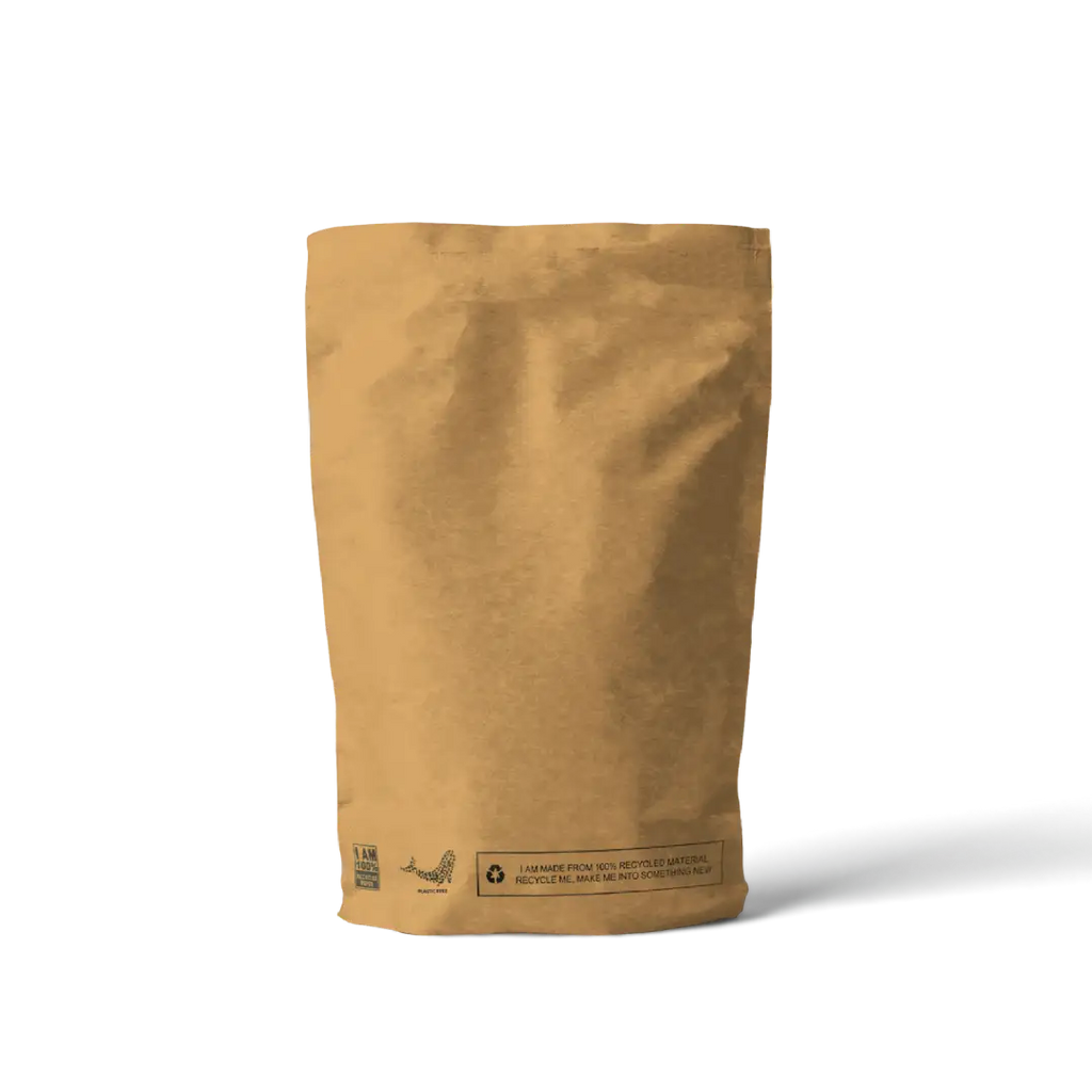 SR Kraft Mailing bag bottom gusset mockup