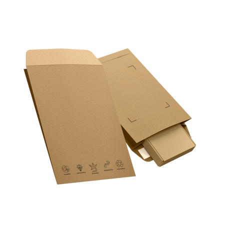 Kraft Mailing bag side gusset