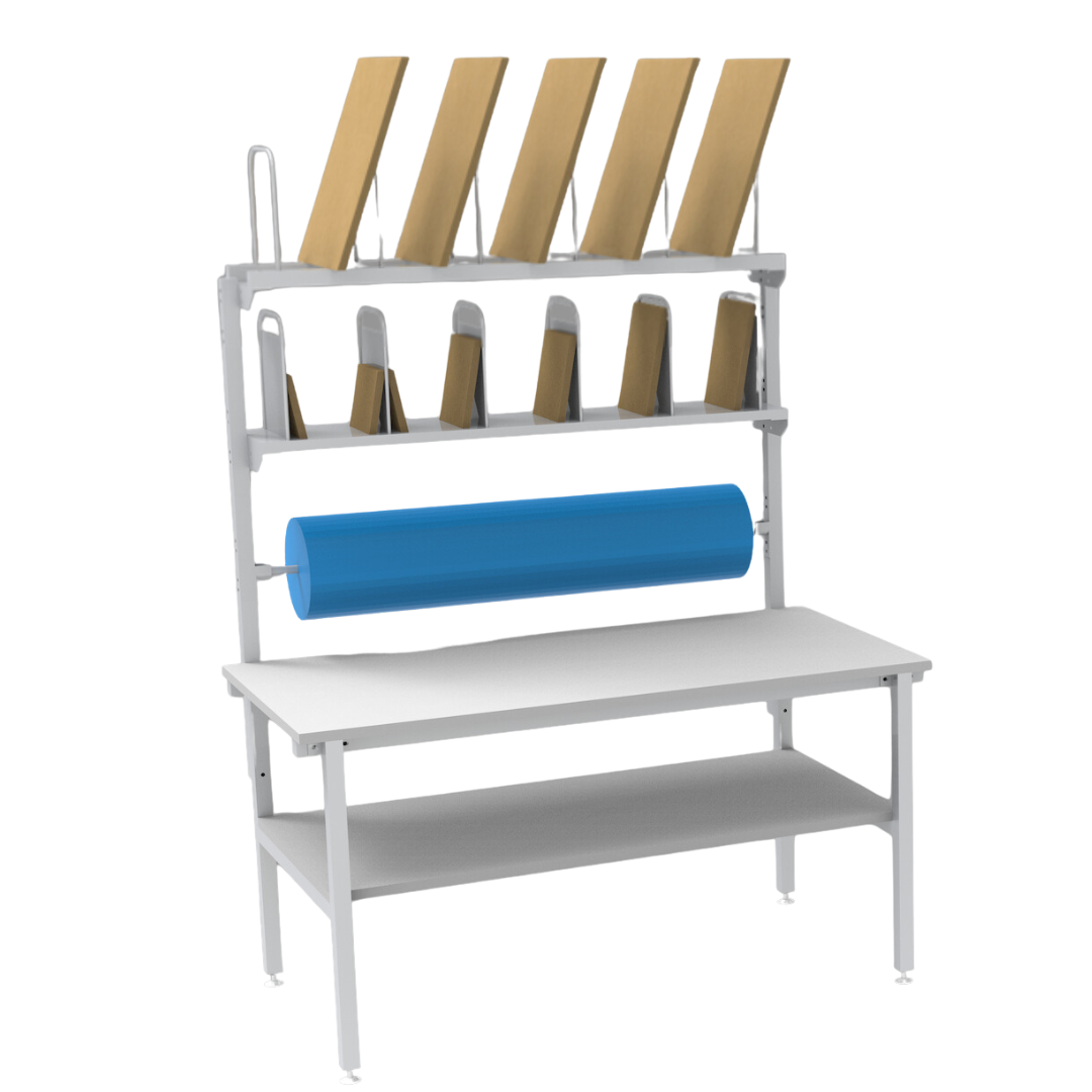 Heavy Duty Packing Table (1600x1815x800mm) – SR Mailing Ltd