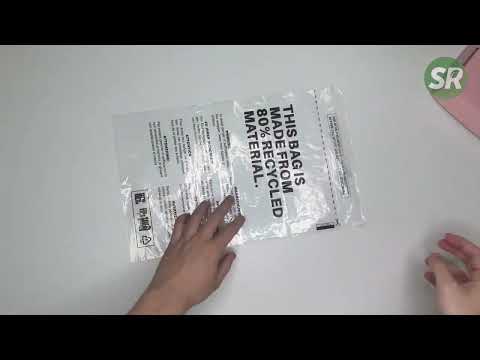 12 x 16 LDPE mailing bag tutorial