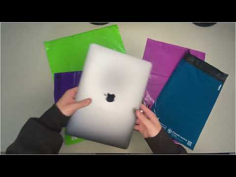 12 x16 Green recycled mailing bag video