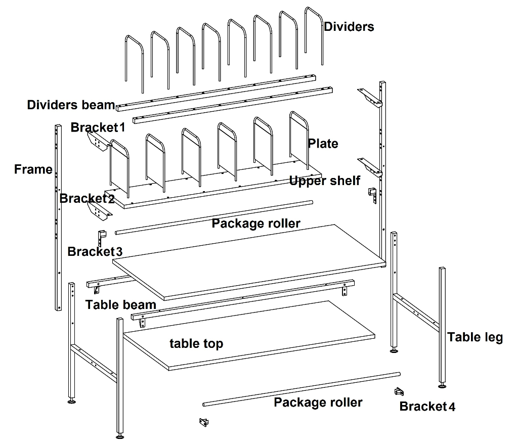 SR Mailing Packing Table