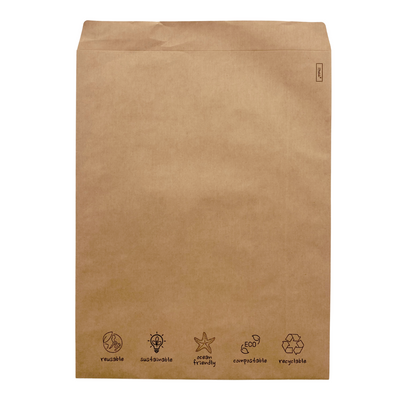 Kraft Paper Mail Bag (side gusset) 17"x22"