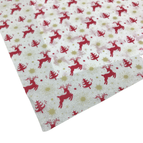 Christmas Tissue Paper 500x700mm (Deer Gift)