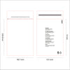 Clear Garment Bag  (6.5x9 inch/16.5x22.9cm)
