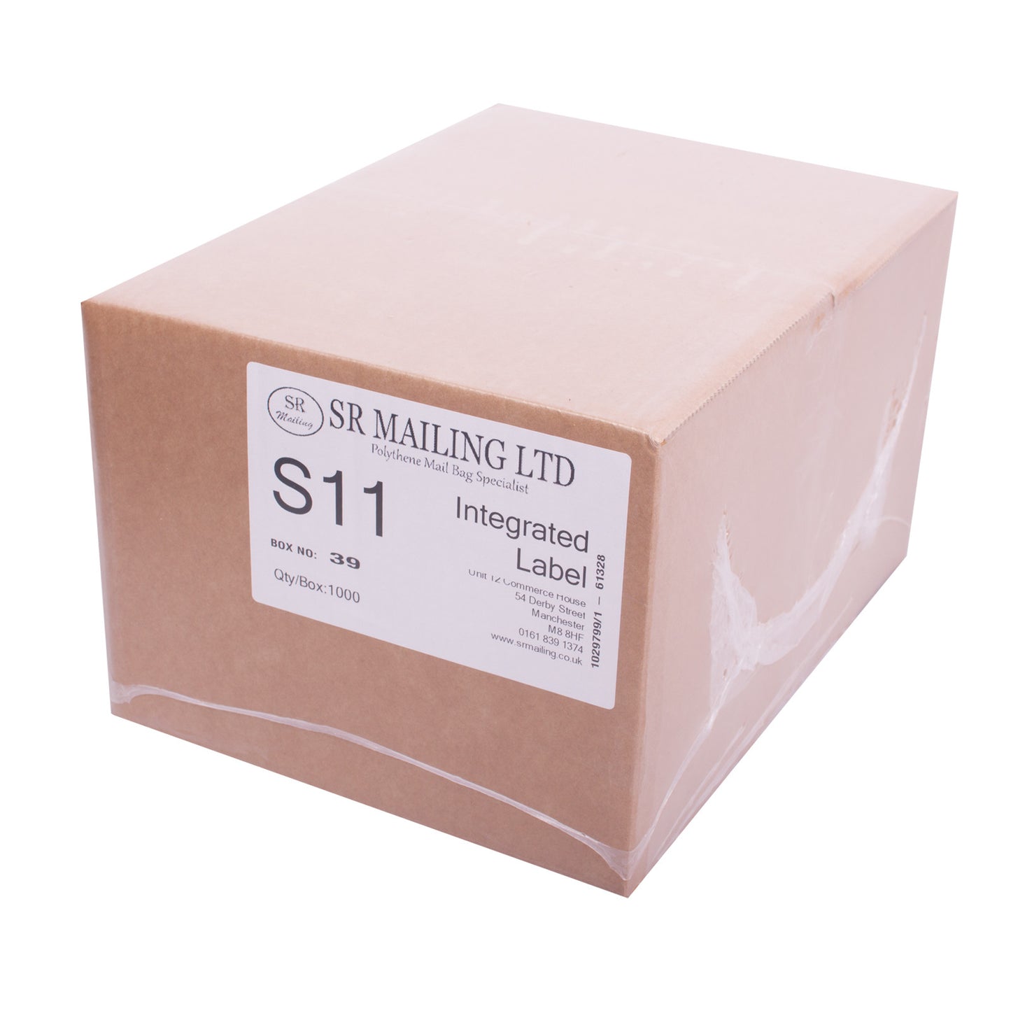 (SRL11) Single Integrated Label | SR Mailing | Sustainable eCommerce Packaging.