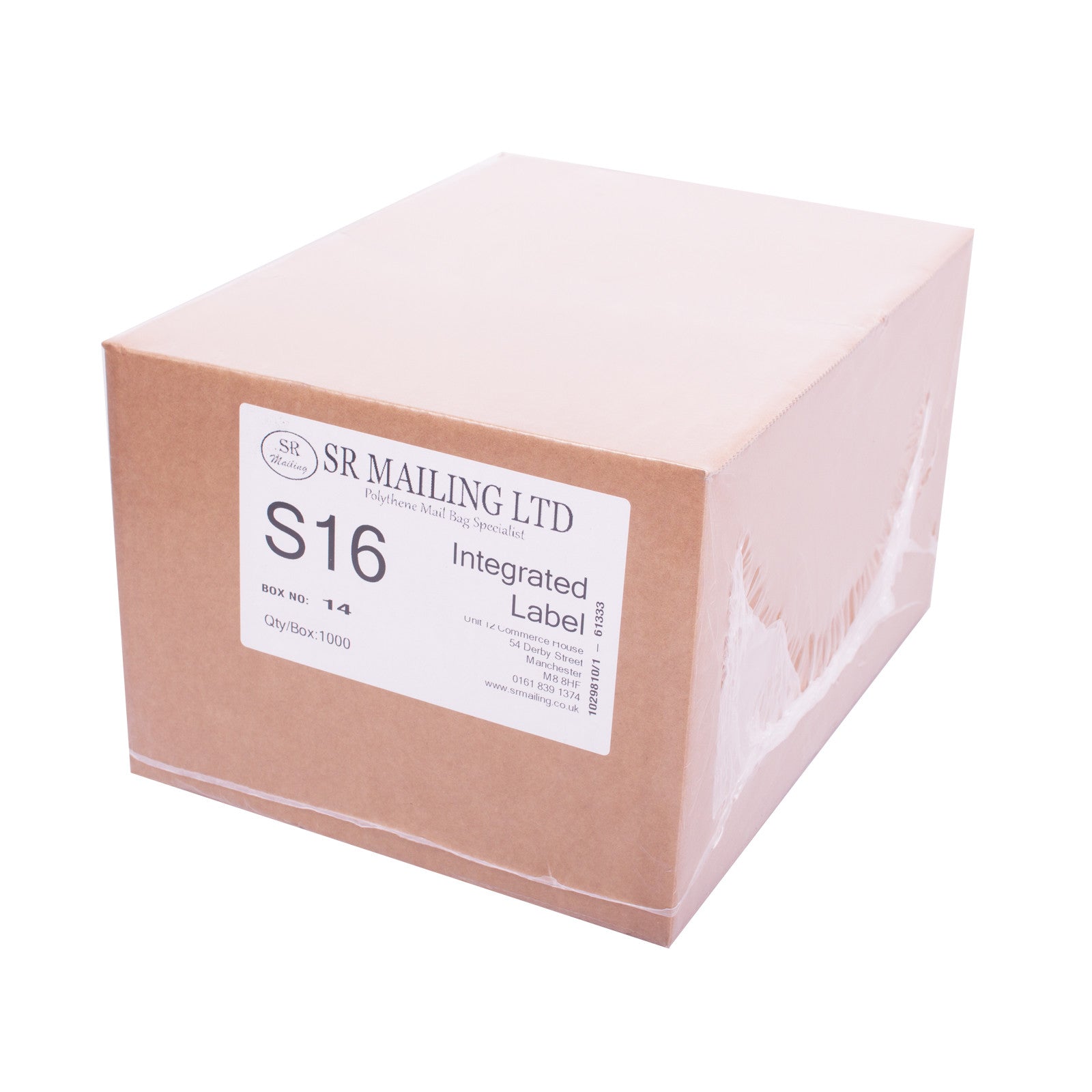 (SRL16) Single Integrated Label | SR Mailing | Sustainable eCommerce Packaging.
