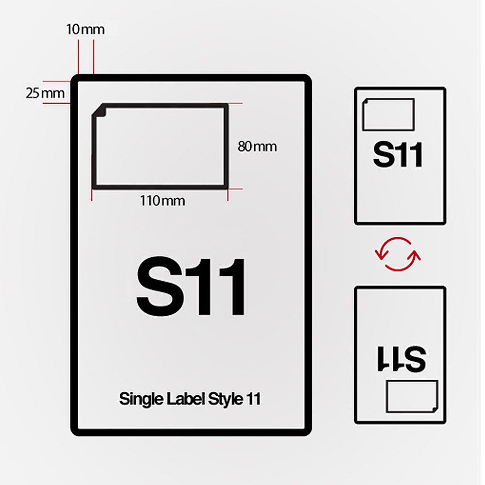 (SRL11) Single Integrated Label | SR Mailing | Sustainable eCommerce Packaging.