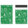 Christmas Green Recycled Mail Bag  (10x14 Inch/25.4x35.6cm)