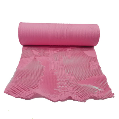 Honeycomb Paper Roll - Pink