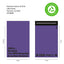 Design of purple recycled Mail Bag 10 x 14 inches for packaging products